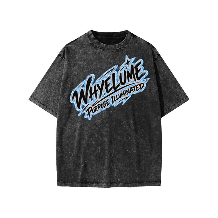 WHYELUME Kids Marble Motion Snow Washed Tee