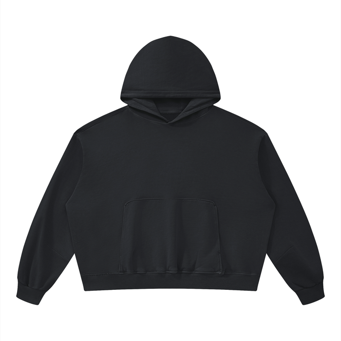 WHYELUME Purpose Illuminated Purple Graphic Vintage Washed Boxy Hoodie